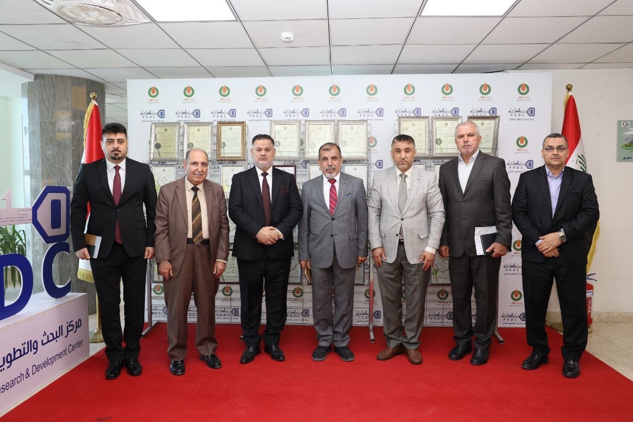 زيارة وفد جامعة المستقبل الى مركز البحث والتطوير النفطي 