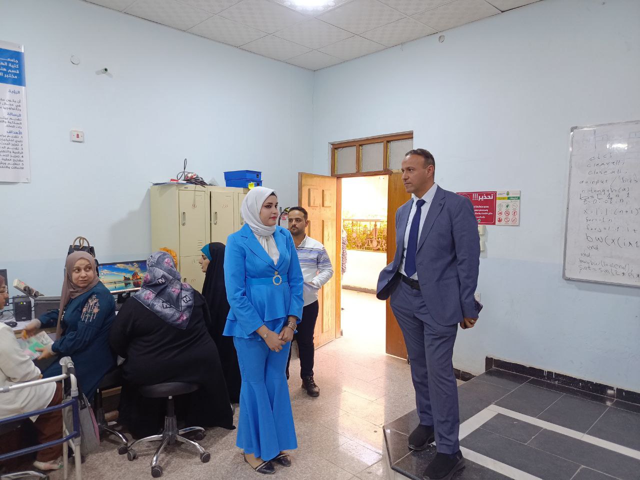 السيد عميد كلية الهندسة والتقنيات الهندسيه  يجري جوله تفقديه مسائيه ليوم الثلاثاء 8/10/2024