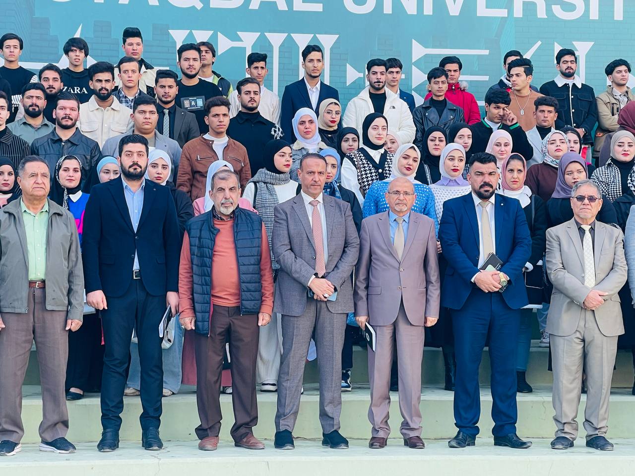 حضور السيد عميد كلية الهندسة والتقنيات أم.د. ازهر محسن عبدة حفل  استقبال طلبة المرحلة الأولى ..