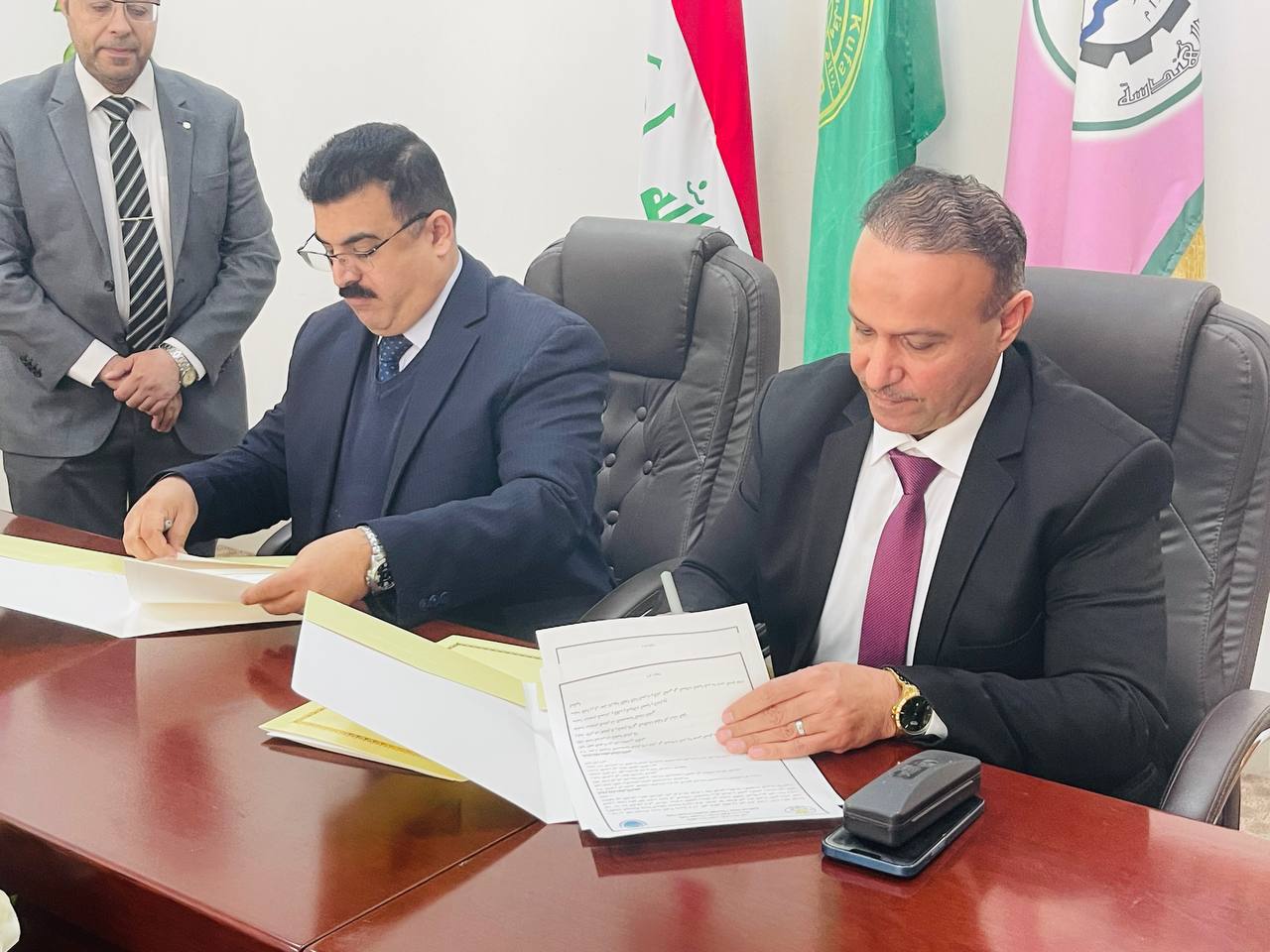 كلية الهندسة والتقنيات الهندسية بجامعة المستقبل توقع اتفاقية تعاون علمي مع كلية الهندسة بجامعة الكوفة  ..