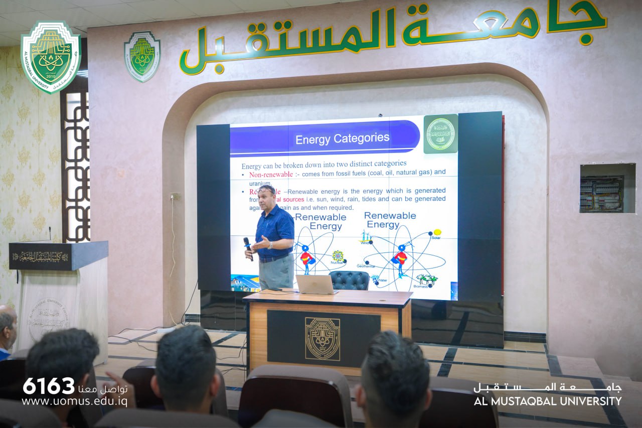 اليوم الأول من الدورة التدريبية بعنوان  مفاهيم وأسس الطاقة المتجددة ..