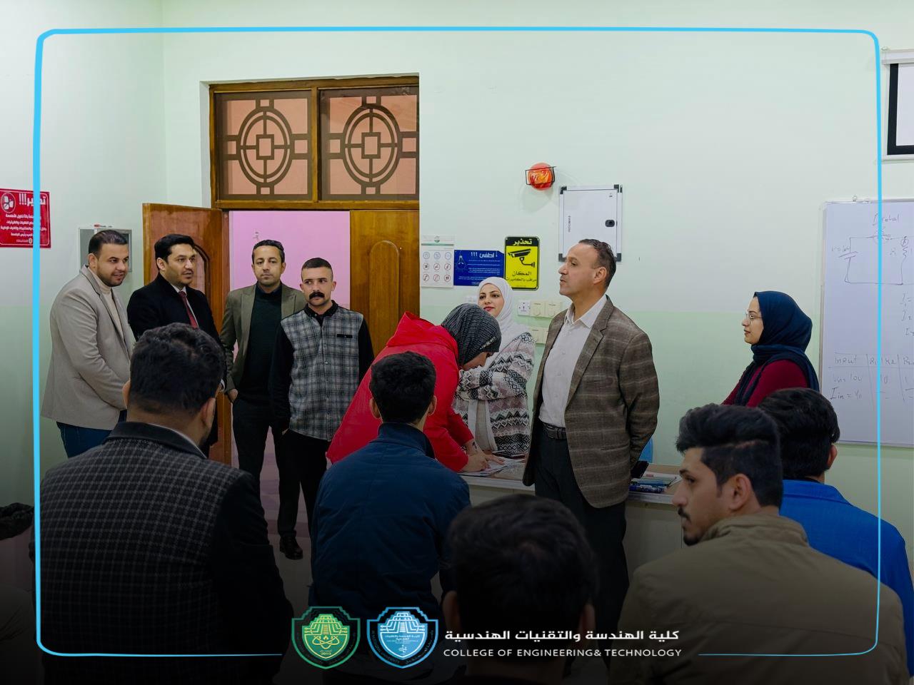 جولة تفقدية لرئيس جامعة المستقبل في المختبرات العملية واللجان الامتحانية ..