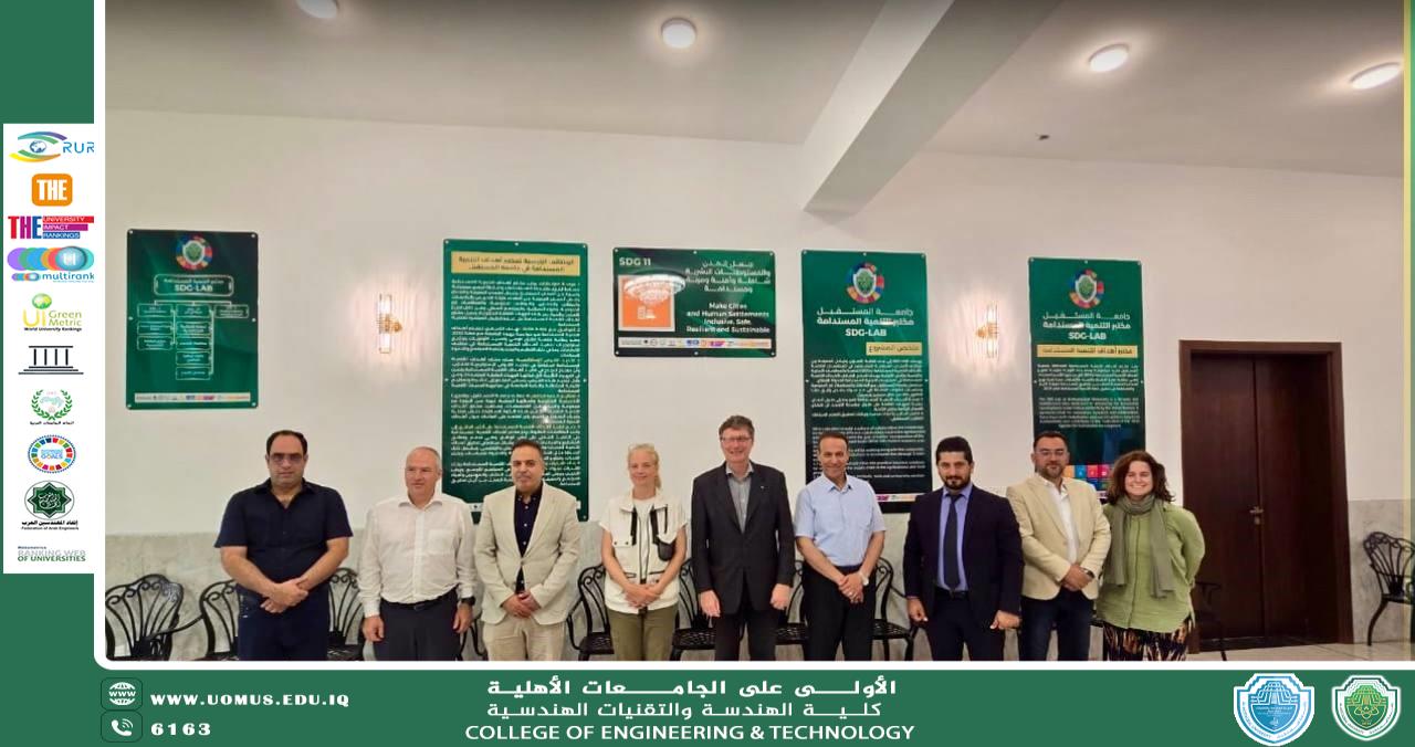 وفد أكاديمي ألماني يزور جامعة المستقبل ويطلع على مشاريع رقمية لإحياء آثار بابل