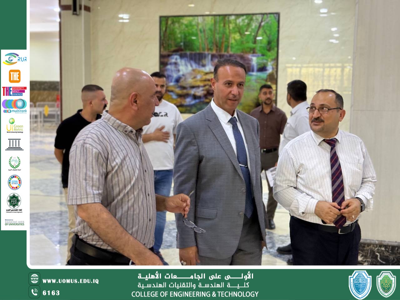 متابعة ميدانية لسير الامتحانات النهائية في كلية الهندسة والتقنيات الهندسية..