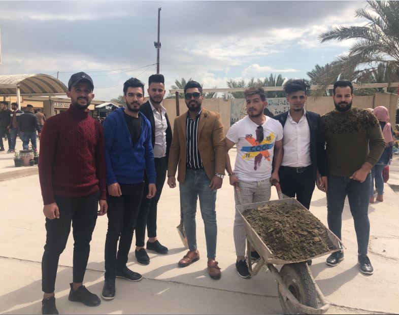 مشاركة قسمنا في التشجير 