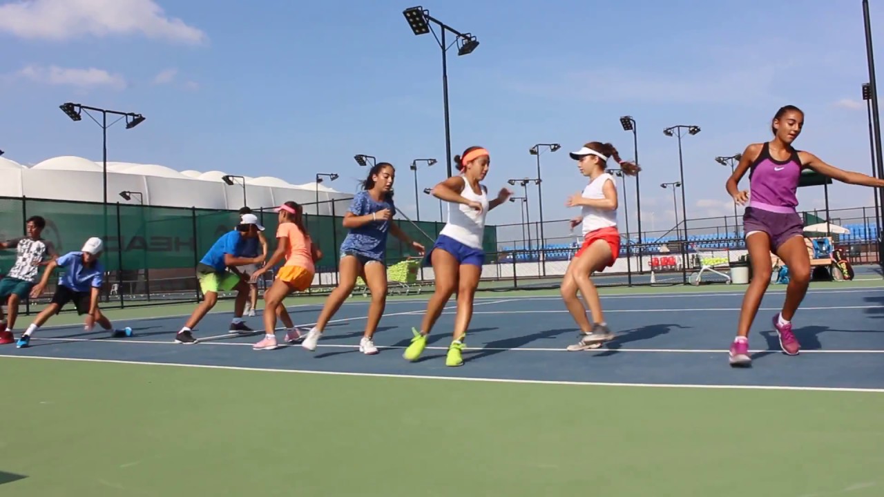 Tennis Footwork Exercises - Lateral-movement tennis footwork exercise. 
