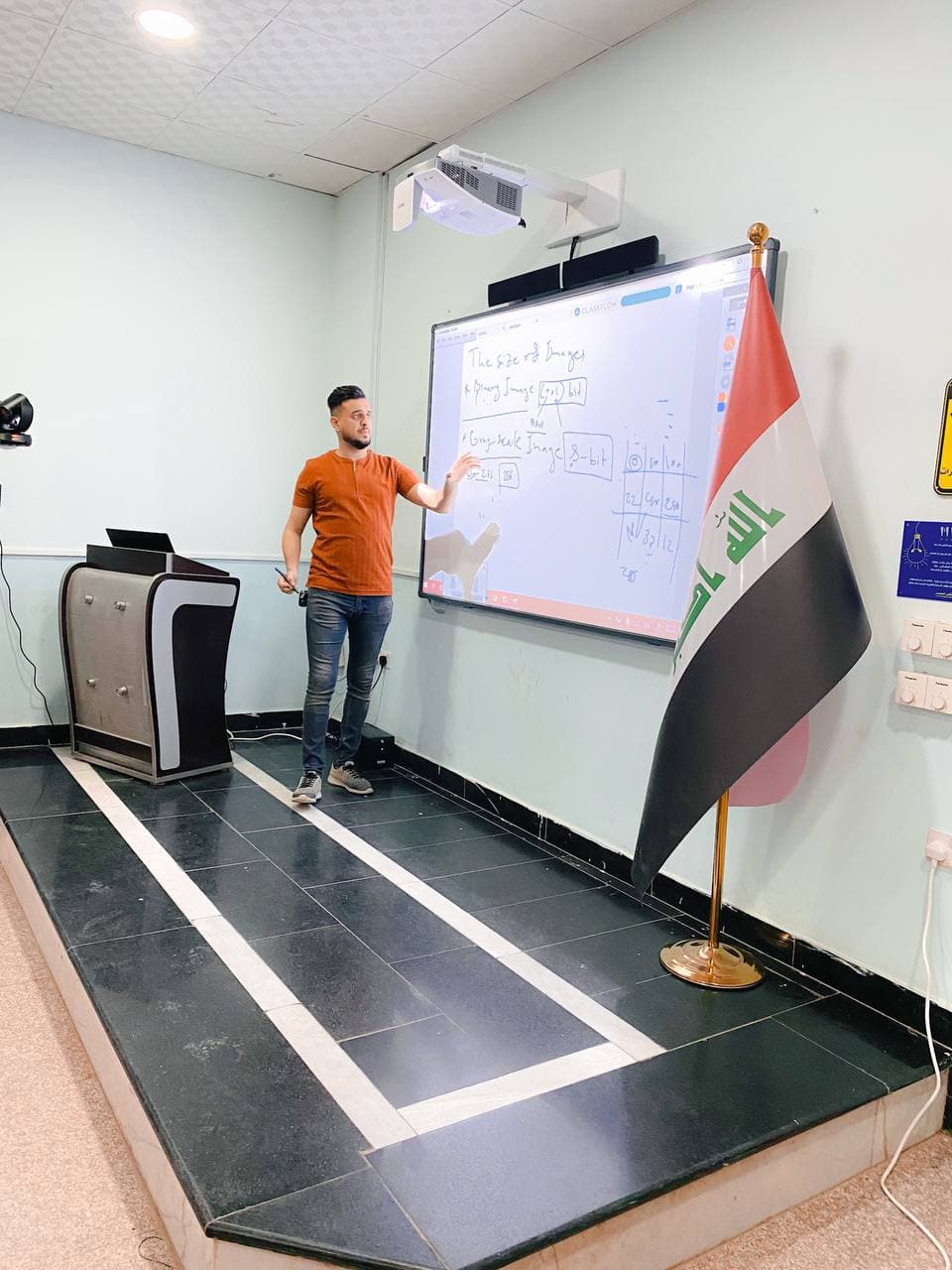 جانب من المحاضرات التفاعليه في قسم هندسة تقنيات الحاسبات ليوم الاربعاء 7-4-2021