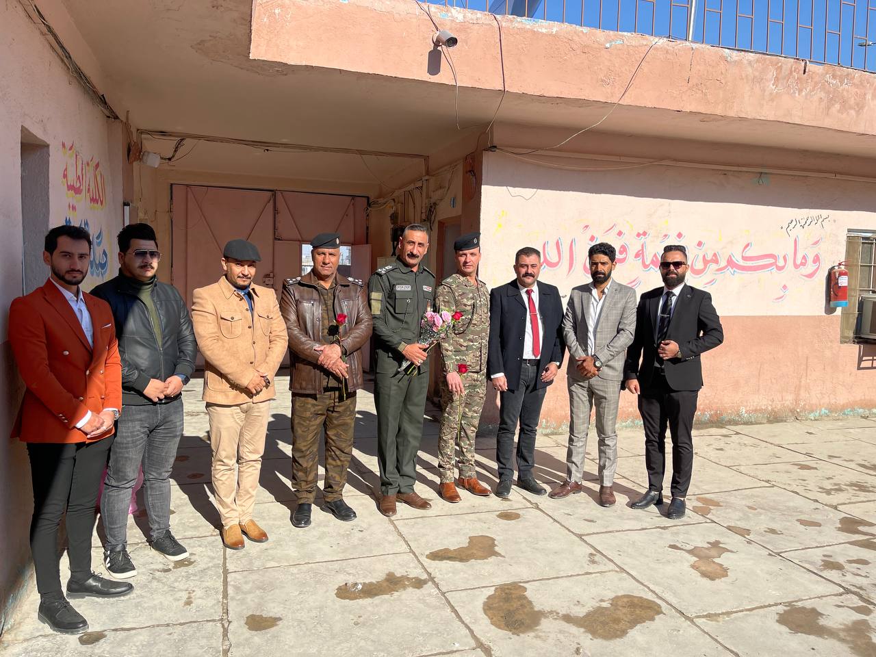 قسم ادارة الاعمال يزور مركز شرطة الجبل/ بابل بمناسبة يوم الشرطة 