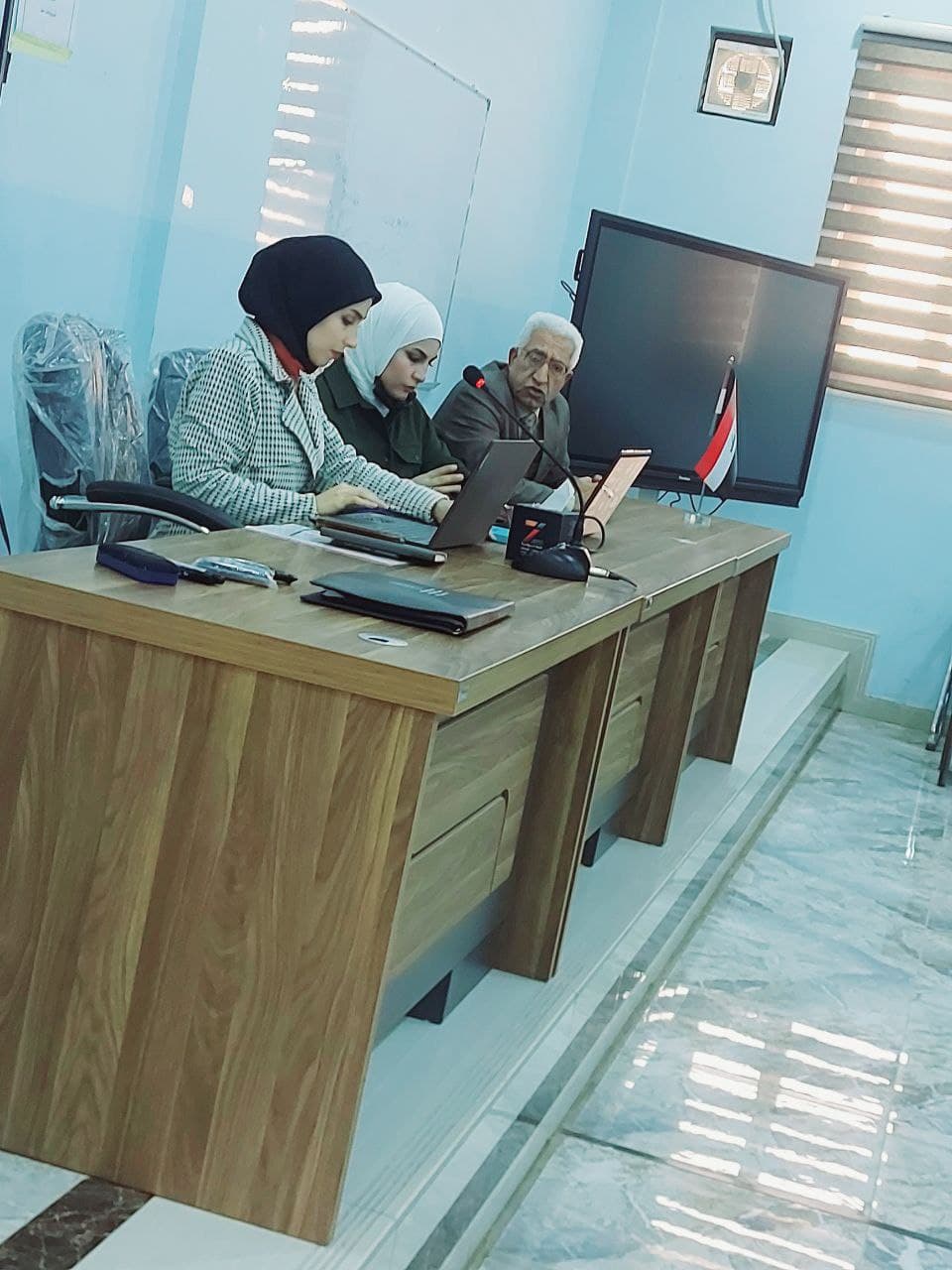 ورشة تعليمات الامتحانات الحضورية والالكترونية لطلبة المرحلة الاولى 