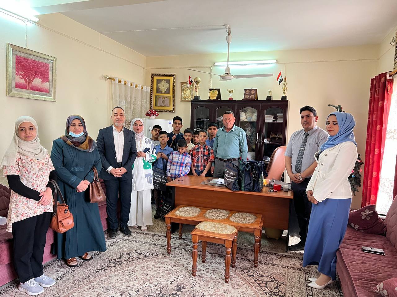 زيارة تدريسيين من قسم الصيدلة لدار أيتام البنين والبنات