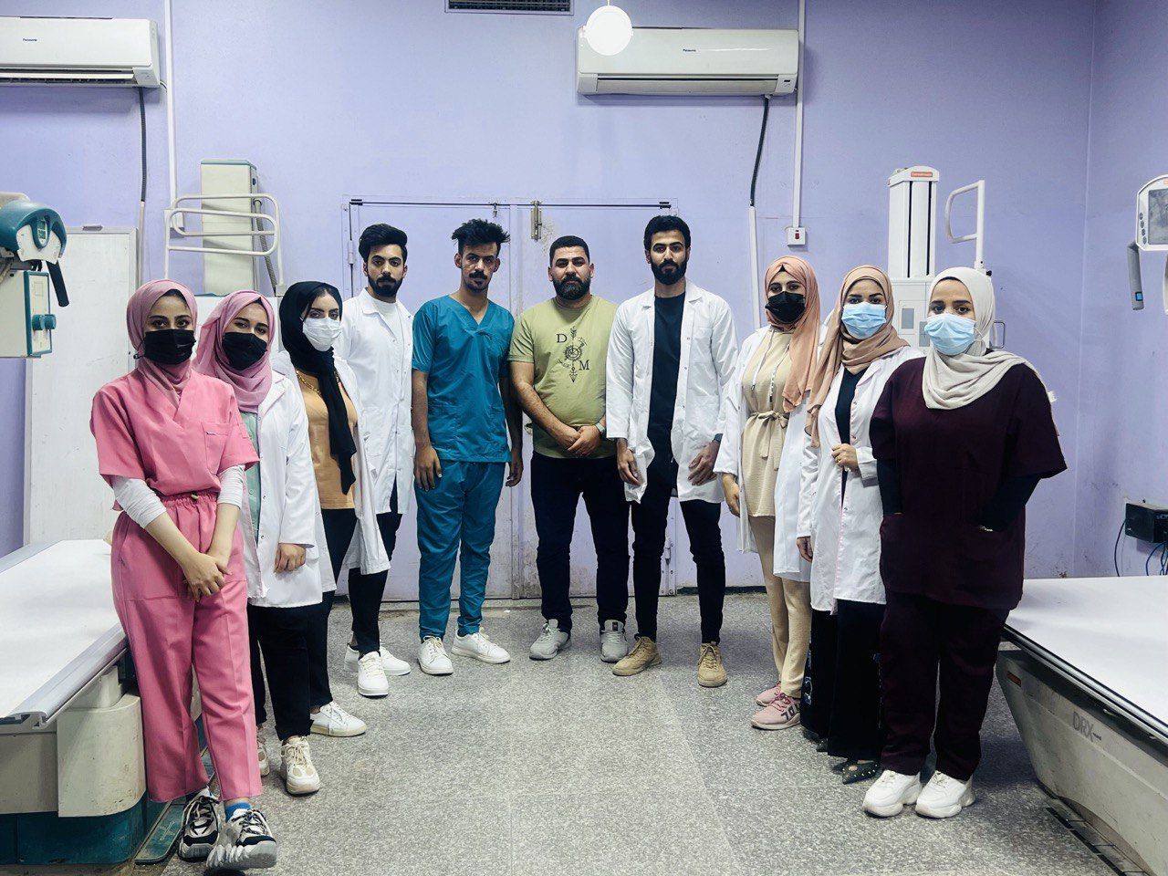 جانب من التدريب الصيفي لطلبة قسم تقنيات الاشعة المرحلة الثانية والثالثة في المستشفيات والمراكز الصحية التخصصية.. 