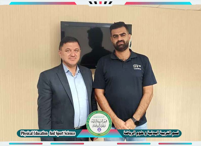 منسق الاتحاد و التدريسي في كلية المستقبل الجامعة ( م.م محمد معاذ ) يلتقي السيد امير بورگي