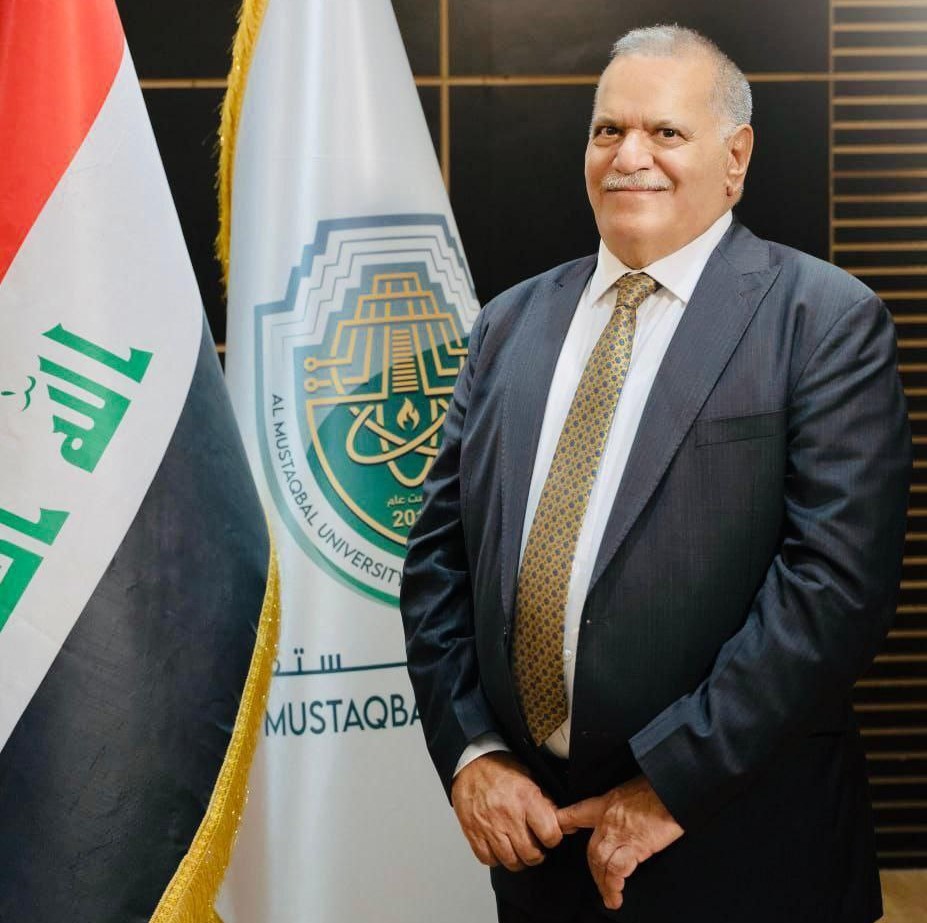يبارك قسم الهندسة الكيمياوية والصناعات النفطية  للسيد رئيس جامعة المستقبل الاستاذ الدكتور حسن شاكر مجدي المحترم  بفوزه ضمن افضل 25 باحث في الجامعات العراقية 
