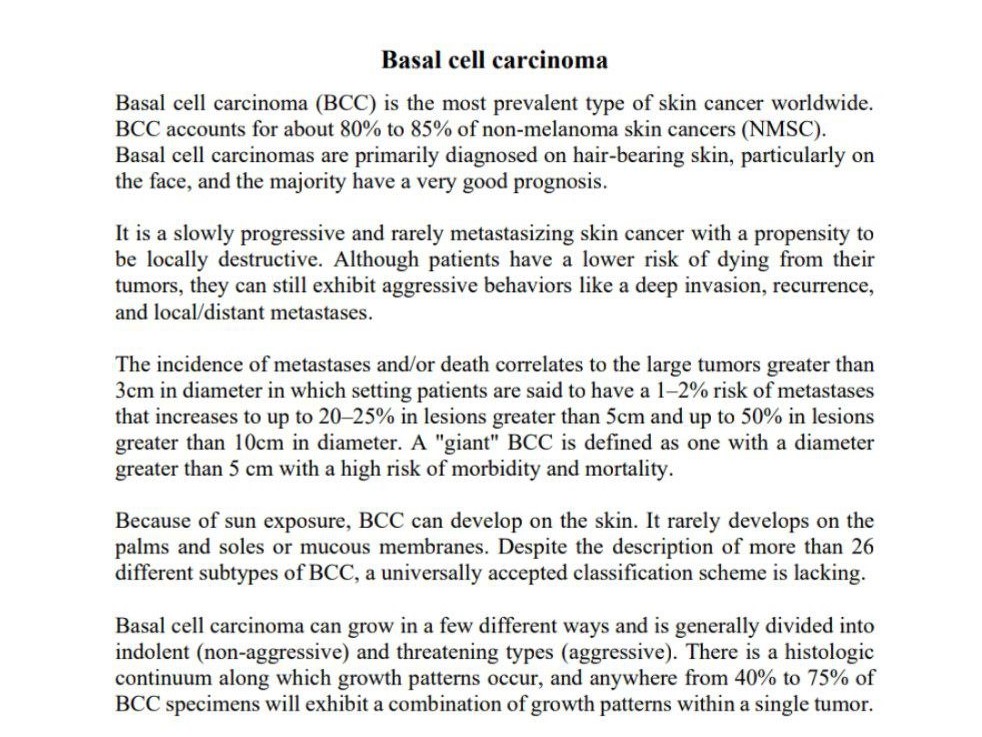 Basal cell carcinoma