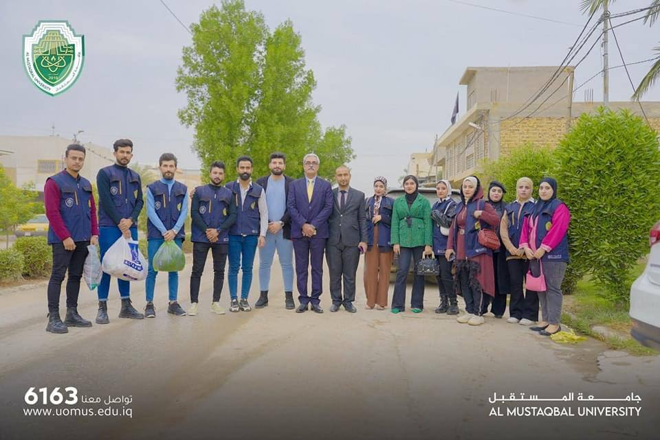 وفد جامعي يزور مؤسسة اليتيم الخيرية.