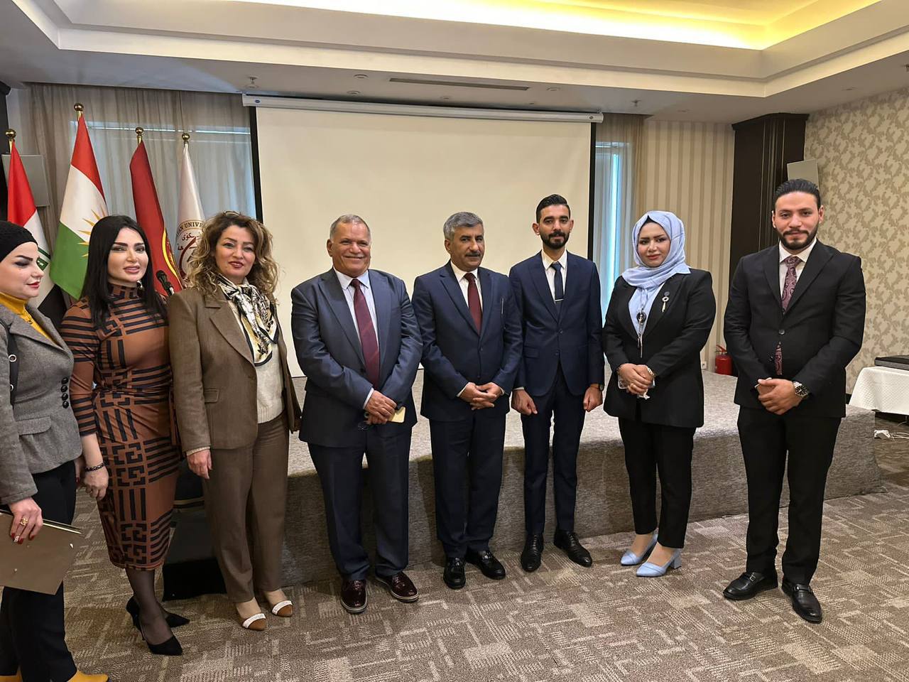 مشاركة وفد كلية المستقبل الجامعة في ملتقى (( بناء القدرات العلمية من اجل التنمية المستدامة )) المنعقد في أربيل..