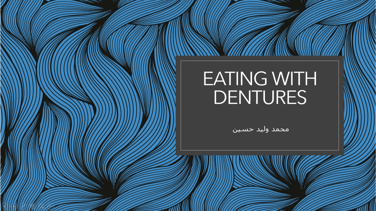Eating with dentures