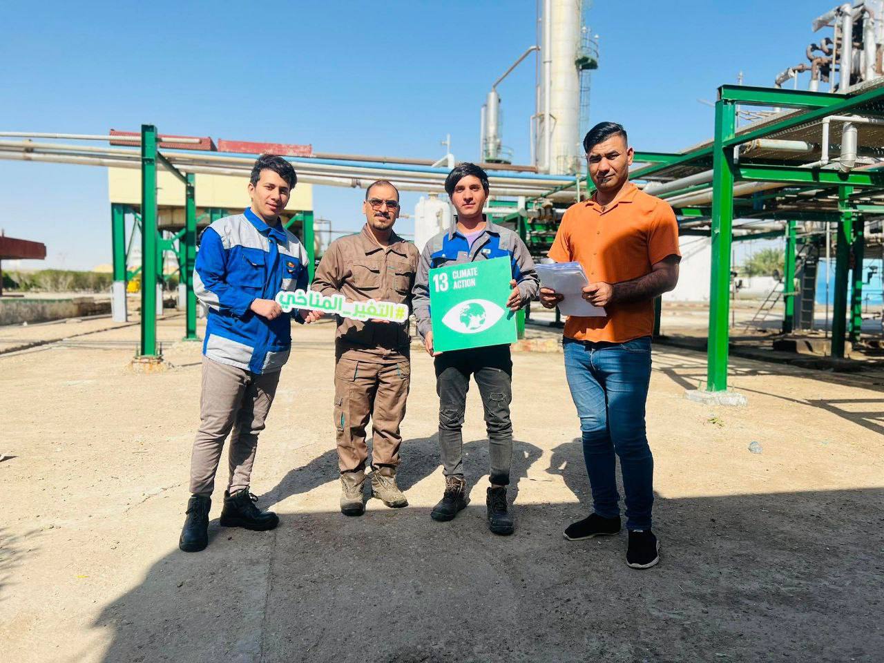 قسم الهندسة الكيمياوية والصناعات النفطية في جامعة المستقبل يقيم حملة توعية بتأثير تسرب الغازات في المواقع النفطية على تغير المناخ