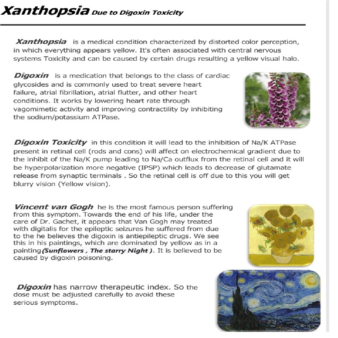 مقالة علمية بعنوان Xanthopsia Due to Digoxin Toxicity  للطالب محمد لقاء عبد العباس  