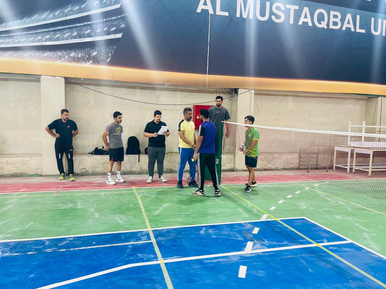 بطولة الريشة الطائة في كلية التربية البدنية وعلوم الرياضة جامعة المستقبل 