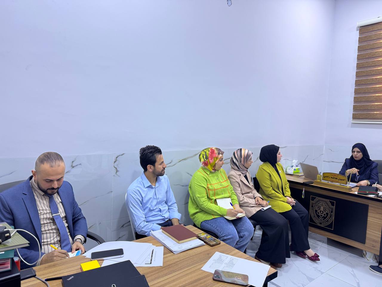 تم عقد اجتماع مسؤولة الانشطة المركزية مع مسؤولي أقسام كلية العلوم ....