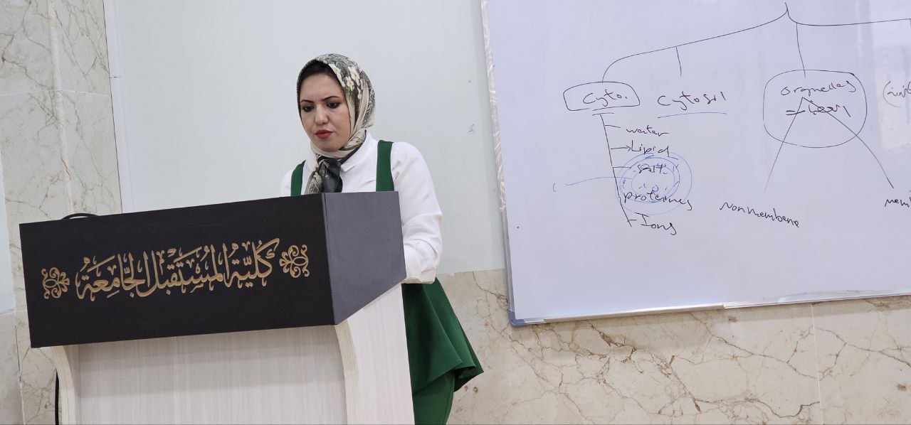 ورشة علمية ل( م.د. سارة كامل عبود ) بعنوان "" الانسجة الضامة ""