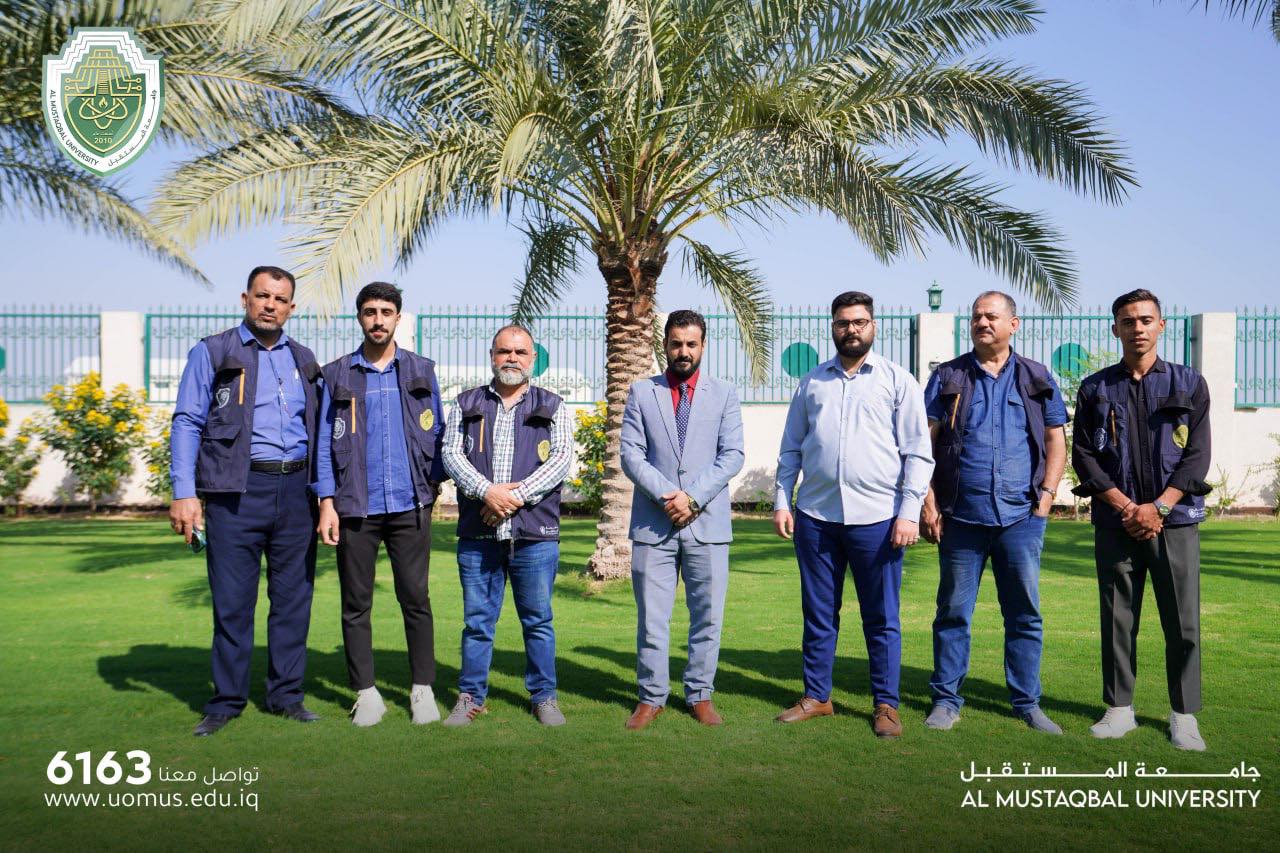 قسم الإعلام يشارك في حملة لزيادة المساحات الخضراء في جامعة المستقبل