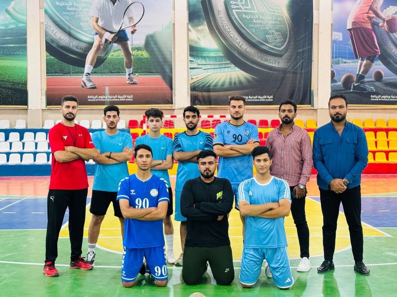 مباراة كرة اليد بين قسم هندسة تقنيات الحاسوب وكلية التربية الرياضية