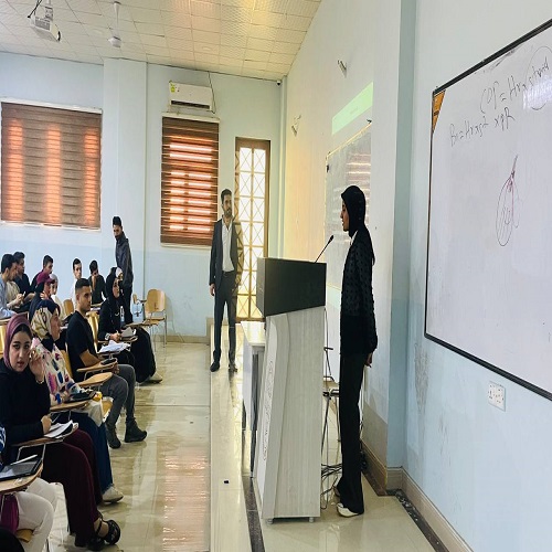  محاضرة إلقاها  الطلبة باشراف الدكتور حسين صفاء  بعنوان (قرحة المعدة )