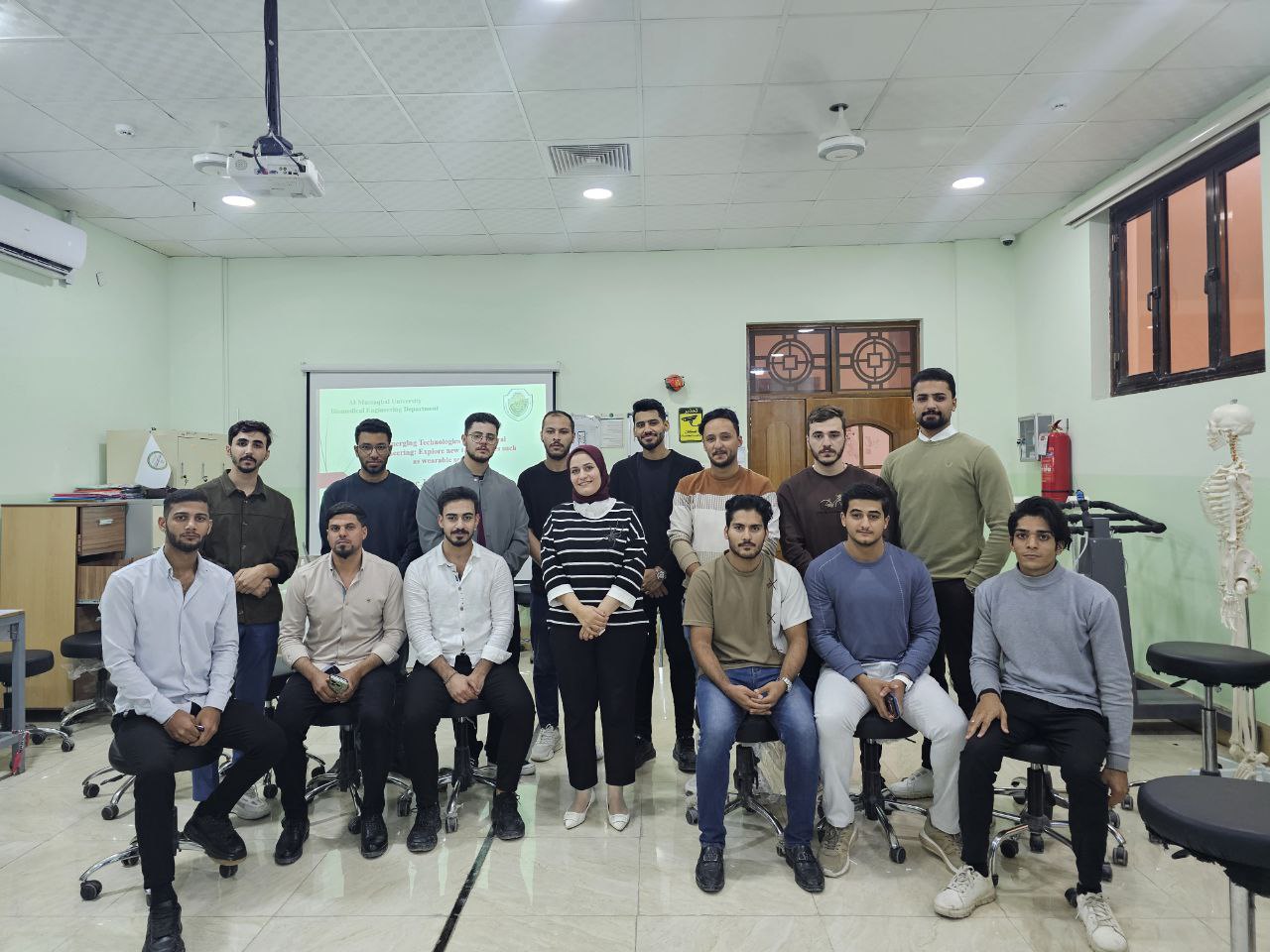 “Dr. Heba Diaa Abdul Amir organizes a workshop titled ‘Emerging Technologies in Biomedical Engineering: Explore New Technologies such as Wearable Sensors.’”