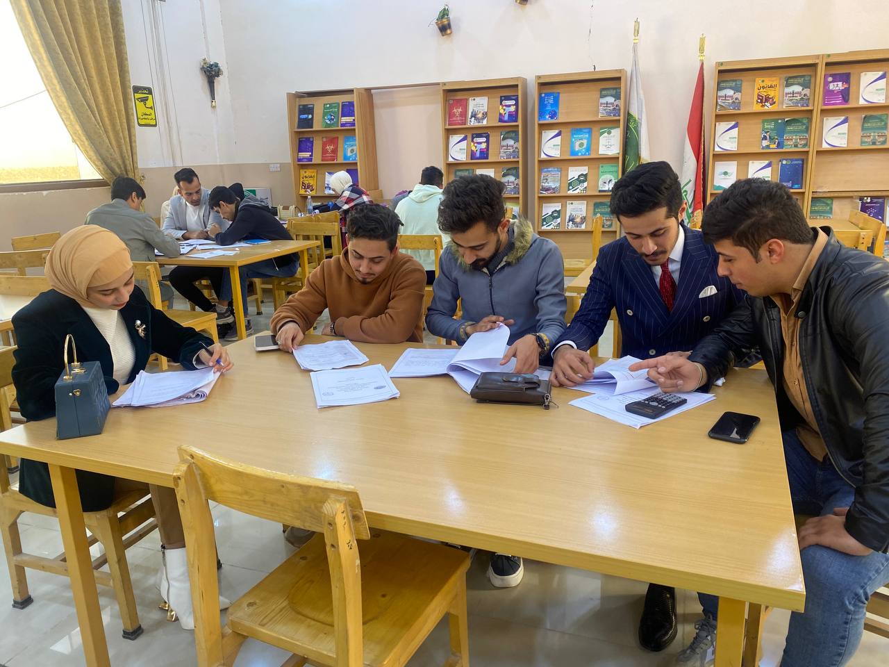 A tour of the Central Library in the Engineering Building at ALMustaqbal  University