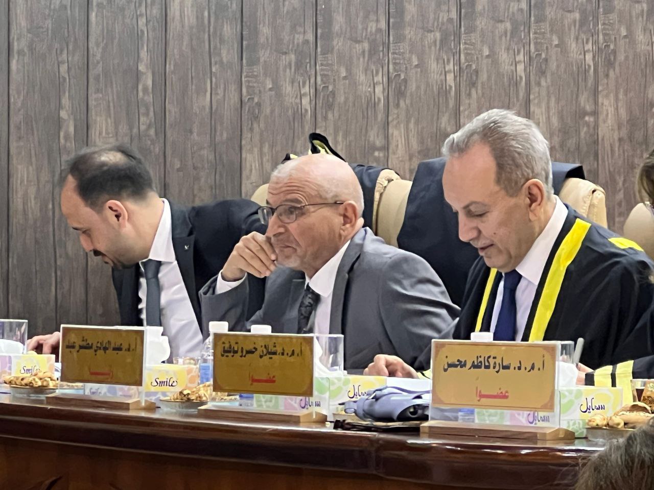 مشاركة السيد رئيس قسم الاجهزة الطبية بمناقشة أطروحة الدكتوراه في جامعة بغداد