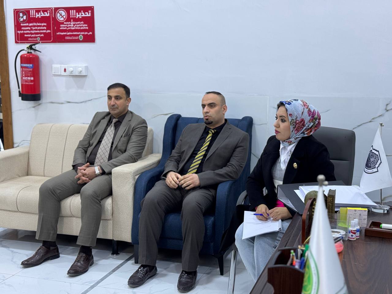 زياره اللجنة الوزارية لكلية العلوم لمعيار البحث العلمي.