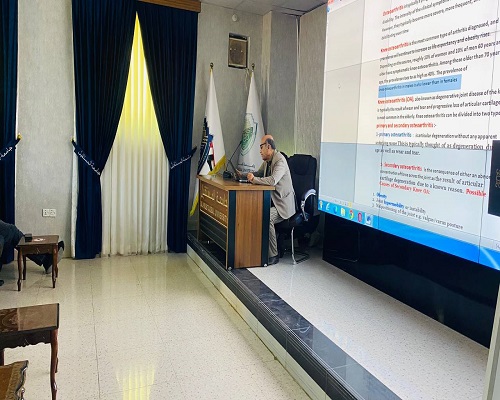 اقام قسم تقنيات التخدير محاضرة سمنر عن سوفان مفصل الركبة