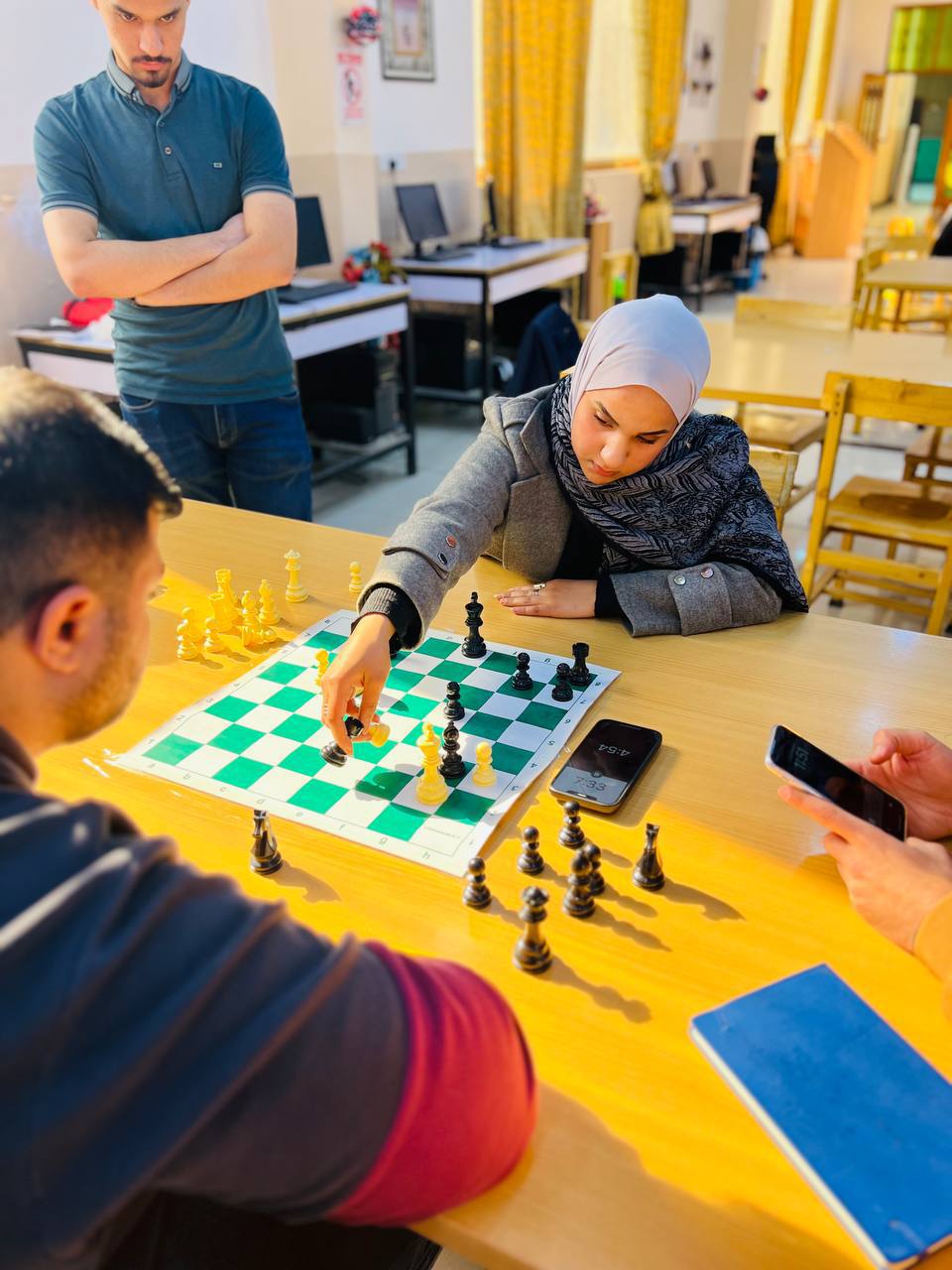 The  student Saja Suhail's participation in the chess championship of the College of Engineering and Engineering Technologies