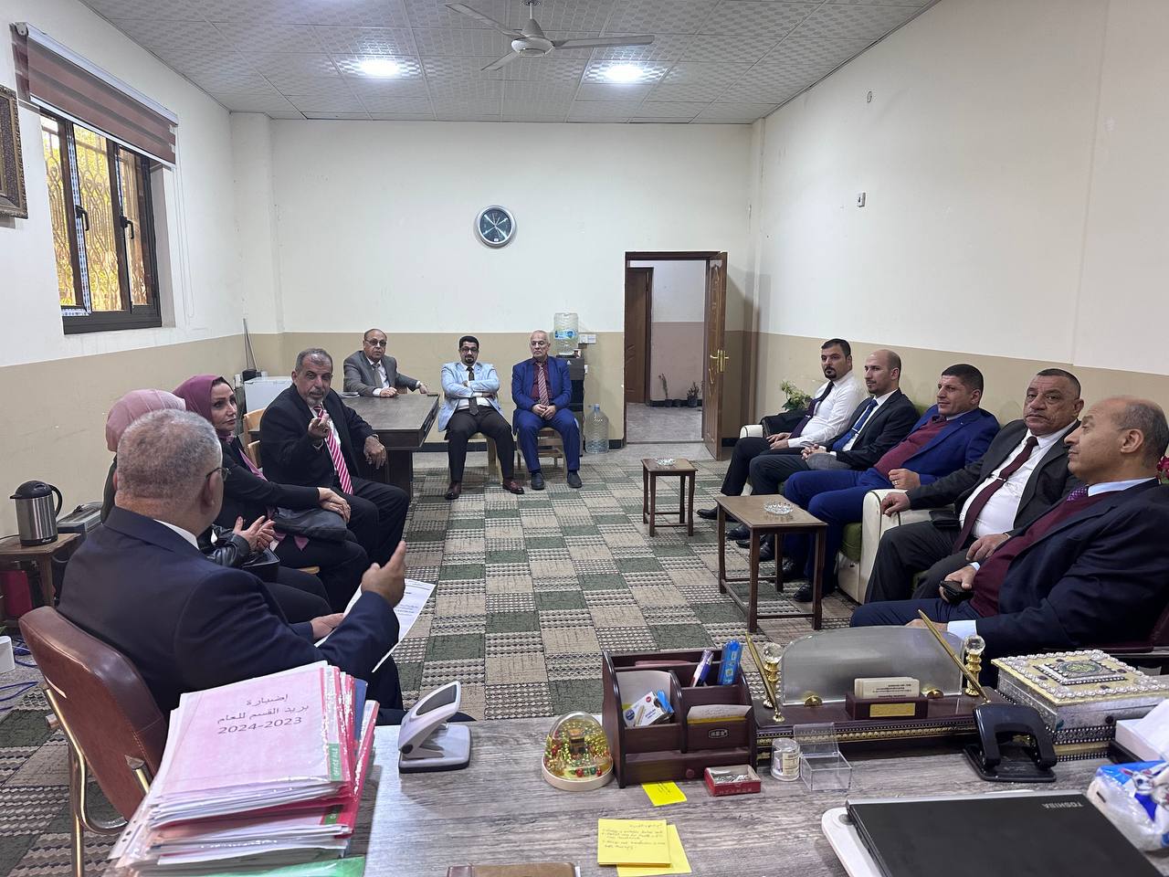 The Head of the Department of Chemical Engineering and Petroleum Industries at MUSTAQBAL University meets with the Head of the Chemical Engineering Department at the University of Technology