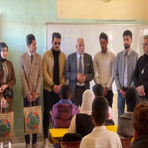 قام  قسم تقنيات التخدير بزيارة احد المدارس وتقديم ارشادات صحية وابراز اهمية النظافة والتلقيحات