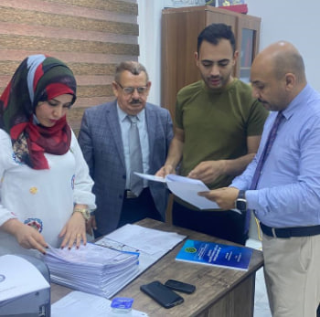 لجنة الاعتماد البرامجي تجري زيارة تفقديه لتدقيق ما تم توثيقه