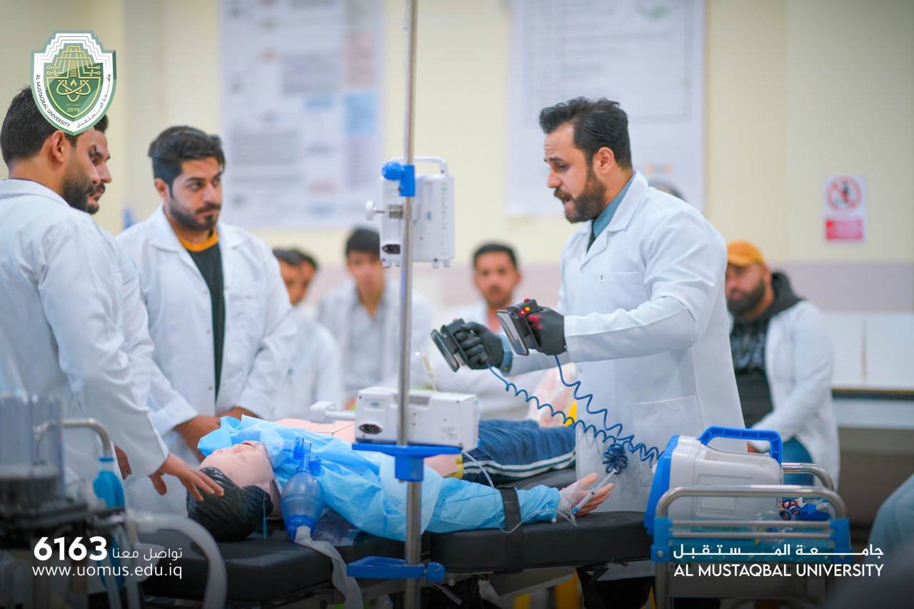 قسم تقنيات التخدير في كلية التقنيات الصحية و الطبية  ينظم ورشة علمية بعنوان (الإنعاش القلبي الرئوي المتقدم")
