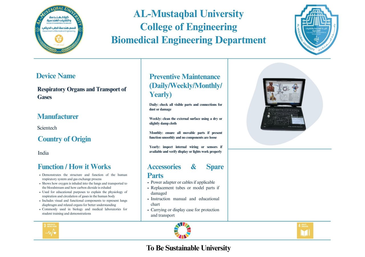 نموذج "Respiratory Organs and Transport of Gases": فهم الحياة من الداخل