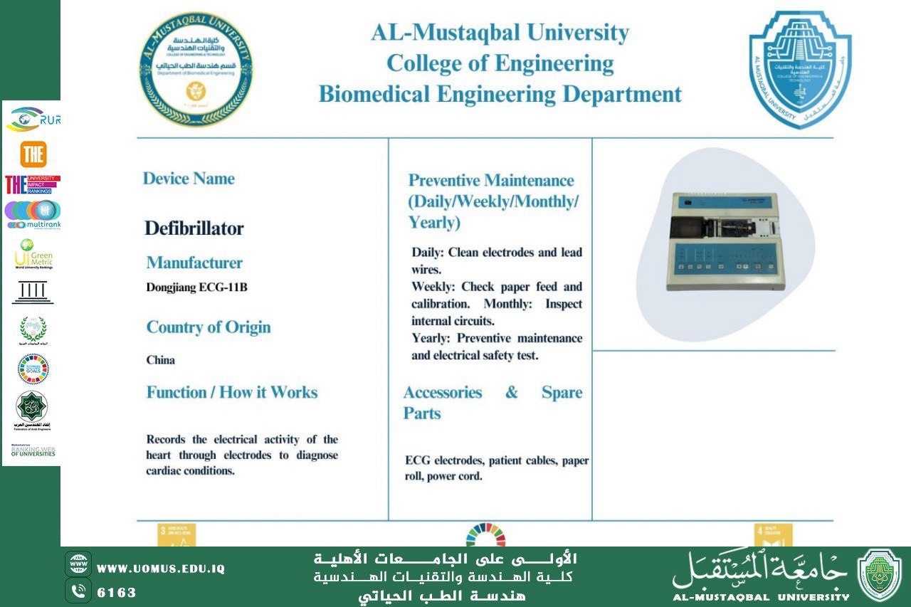 جهاز "Defibrillator": محاكاة متقدمة لإنقاذ الحياة في مختبراتنا