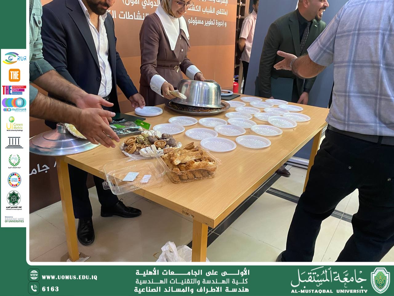 Department of Prosthetics and Orthotics Engineering Participates in the Hospitality Corner at the Recognition Ceremony at Al-Mustaqbal University