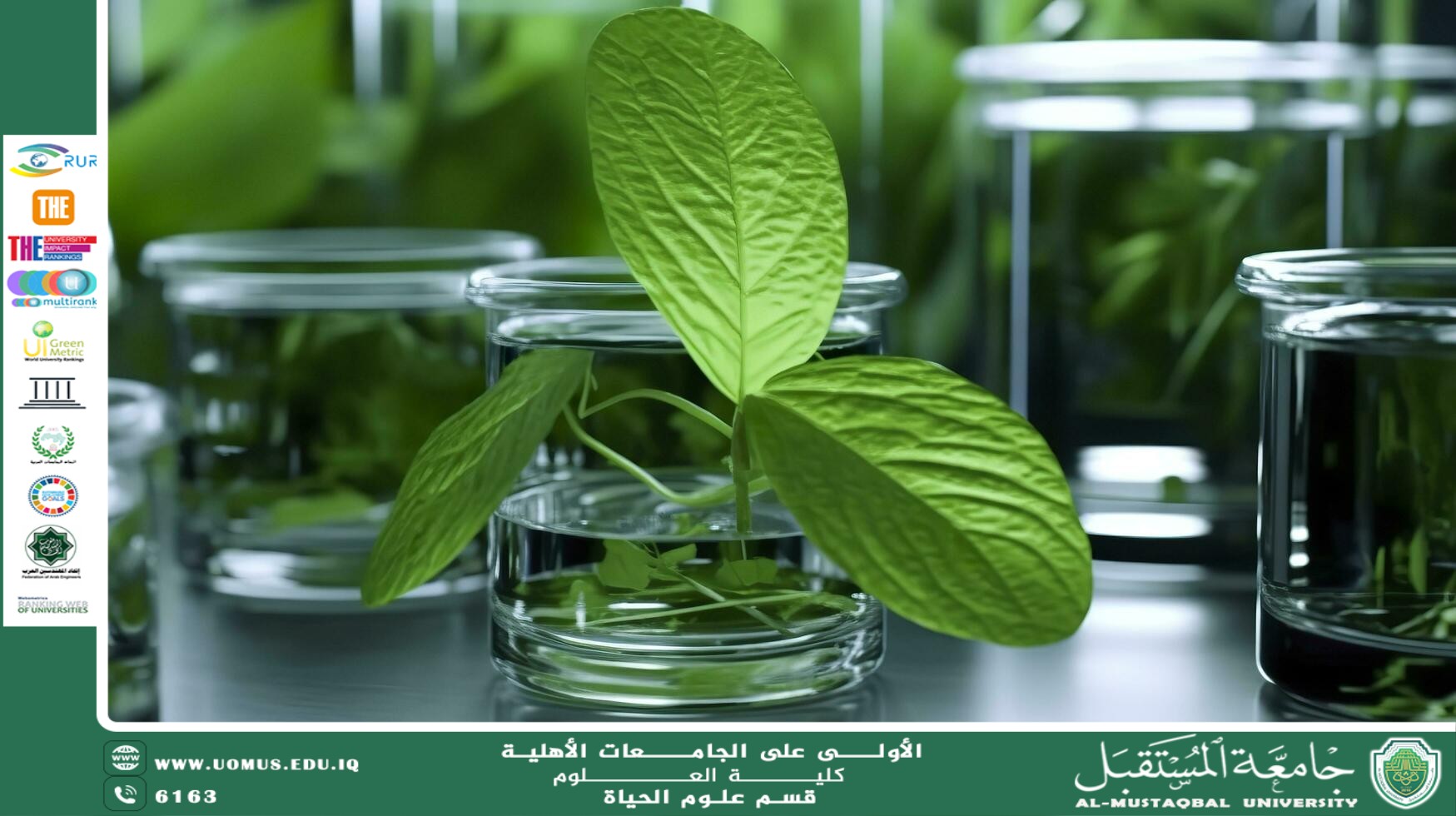 مقالة علمية للانسة نور الهدى عزمي حسن بعنوان "النباتات الطبية في علوم الحياة "