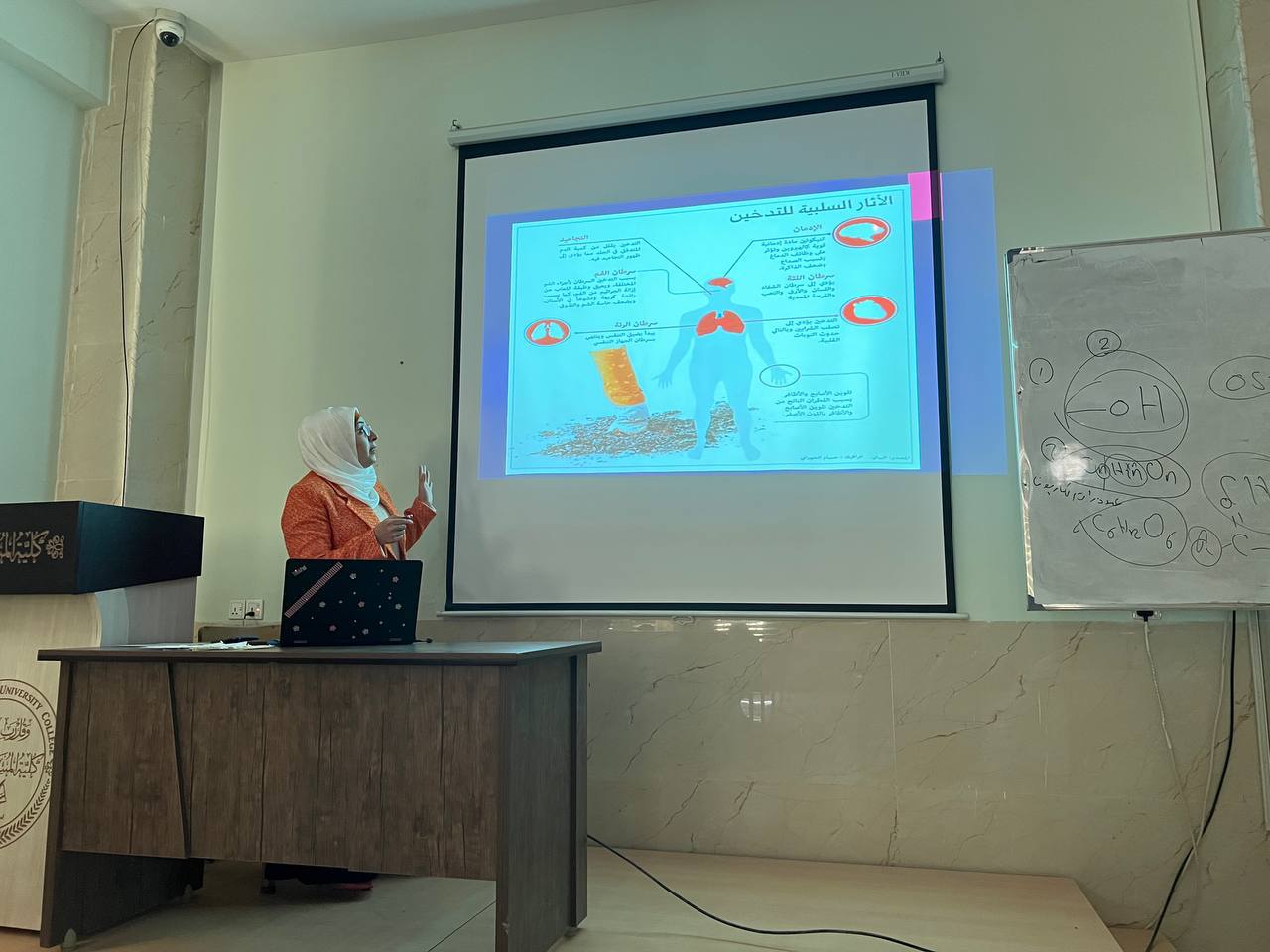 محاضرة علمية حول اثار التدخين على القدرة الانجابية 