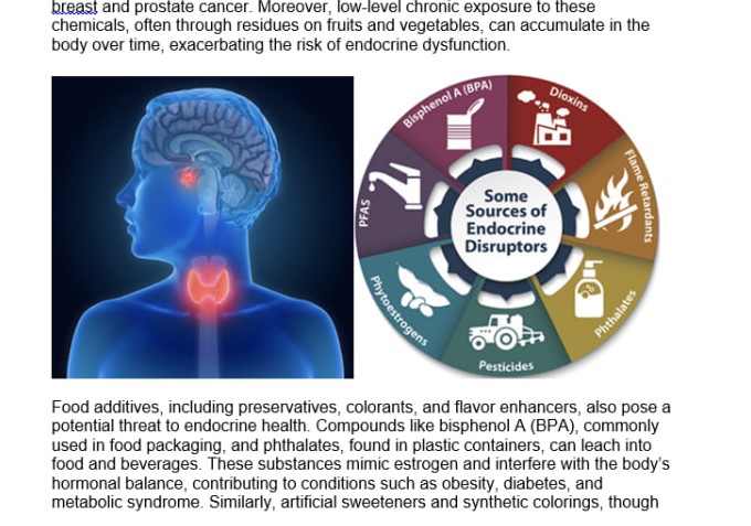Toxins: Their Impact on Endocrine Function and Cancer Risk