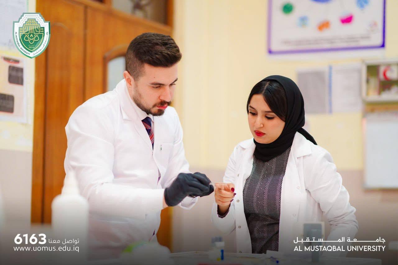 The Department of Anesthesia Techniques at the College of Health and Medical Technologies organizes a workshop on determining blood type
