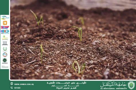 مقالة علمية للمعيدة بنين معن كريم بعنوان "دور التربة في امتصاص الملوثات الكيميائية "