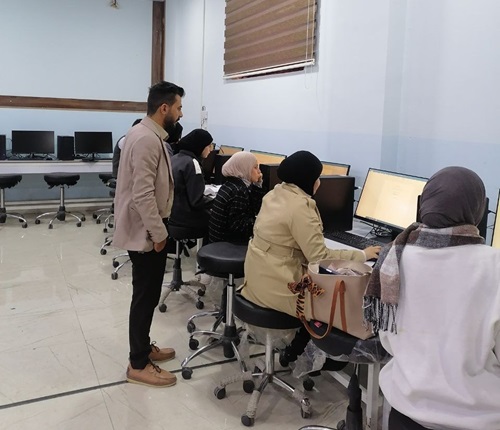 الجانب العملي لمادة الحاسبات – المرحلة الأولى لقسم تقنيات البصريات 