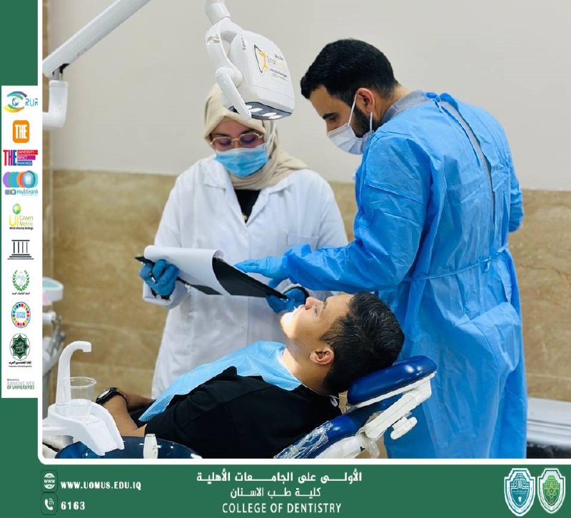 أستمرار الامتحانات العملية النهائية في عيادات كلية طب الأسنان