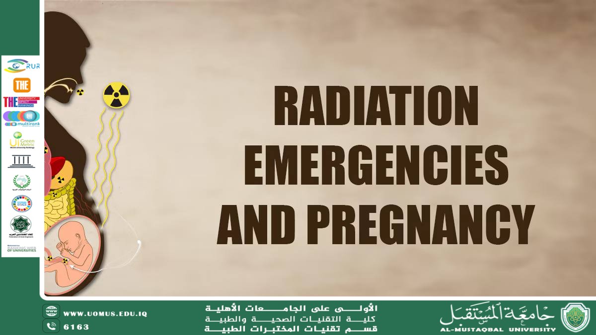 مقالة علمية للسيدة ندى سعدي بعنوانThe Effects of Radiation on Pregnant Women